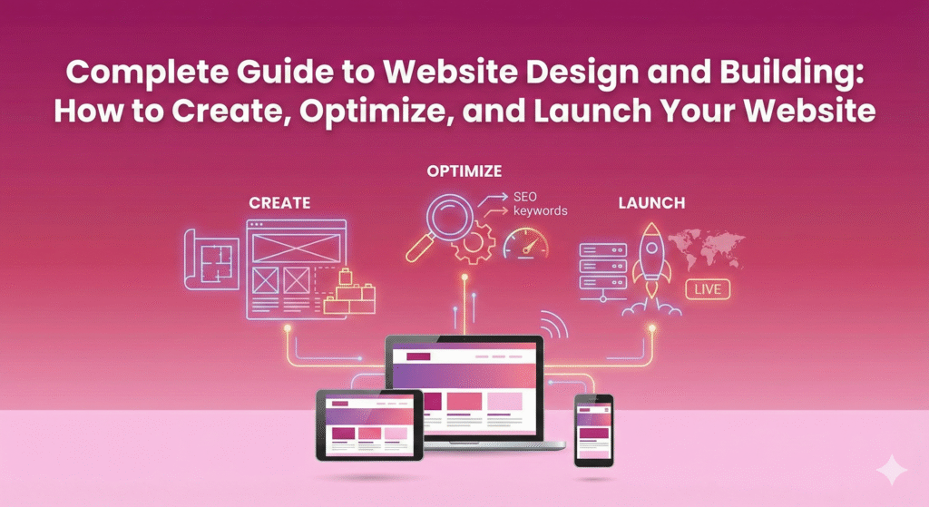 Complete Guide to Website Design and Building: How to Create, Optimize, and Launch Your Website